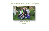 Livre de recettes - Carrefour jeunesse-emploi Thérèse-de-Blainville