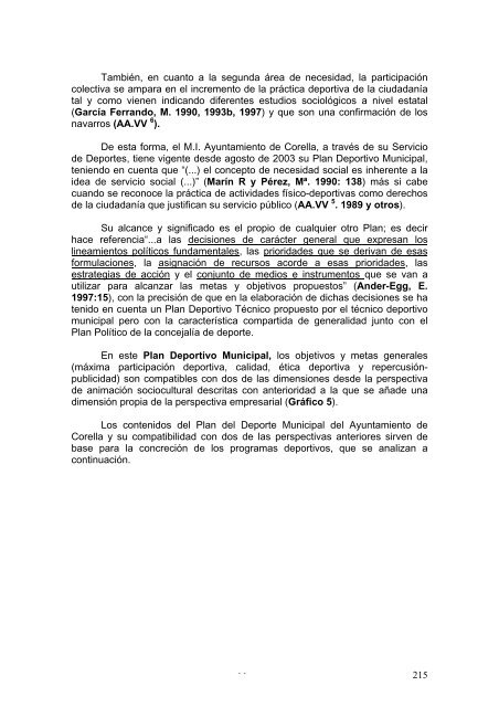 una propuesta teórica de planificación deportiva municipal