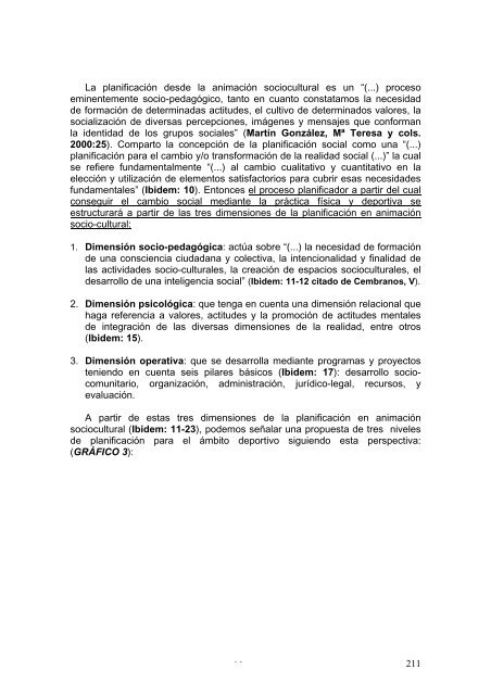 una propuesta teórica de planificación deportiva municipal