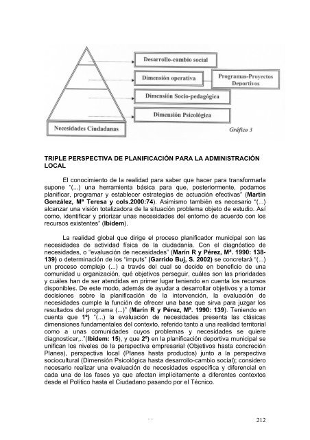 una propuesta teórica de planificación deportiva municipal