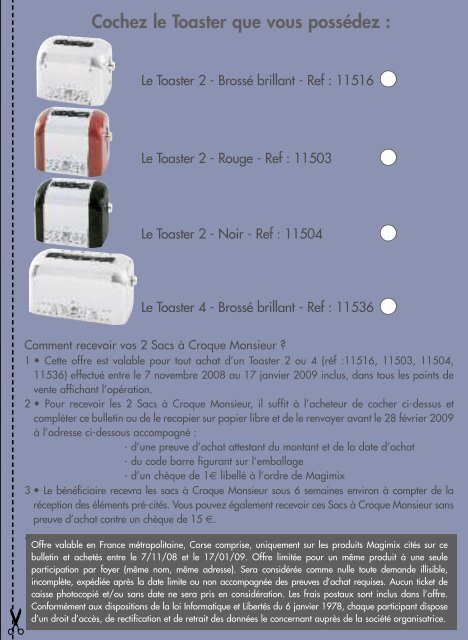 Le toaster professionnel Magimix - 3 Suisses