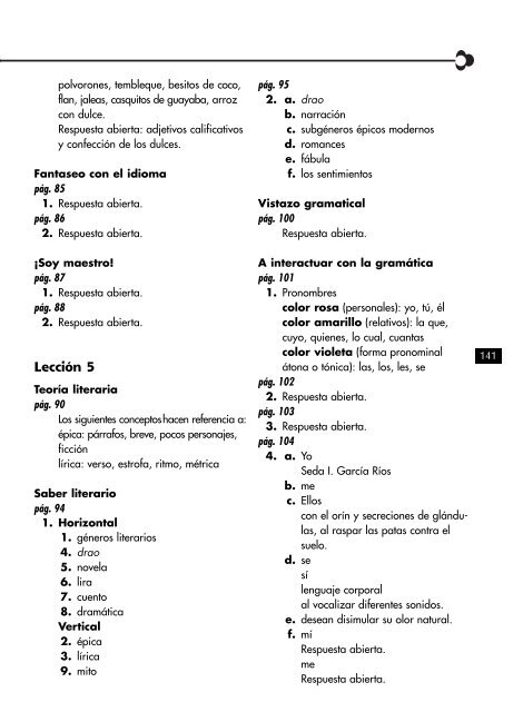 Respuestas a los ejercicios del Cuaderno 2 - El Educador