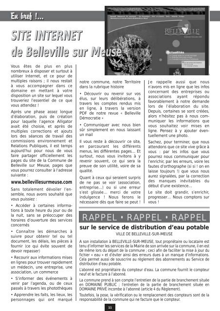 Belleville Démocratie N° 64 Janvier 2006 (PDF 1,8Mo) - Mairie de ...