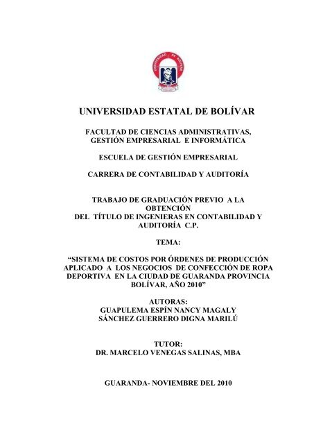 universidad estatal de bolívar Universidad Estatal De Bolivar