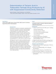 Determination of Tartaric Acid in Tolterodine Tartrate Drug ... - Dionex