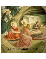 Holy Week 2010 Program St Catherine of Siena NYC.pdf - Communio