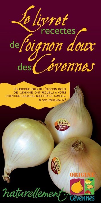 0-recettes 2008.pdf - oignons doux des cevennes