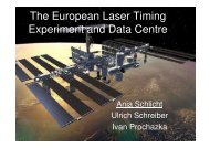 The European Laser Timing Experiment and Data Centre