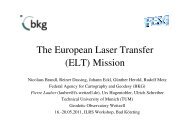 The European Laser Transfer (ELT) Mission - NASA