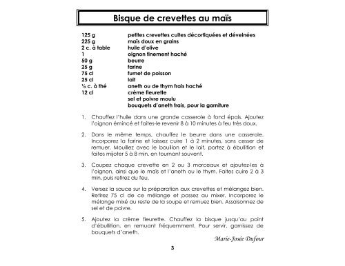 Livre de recettes