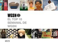 EL TOP 10 SEMANAL DE WGSN