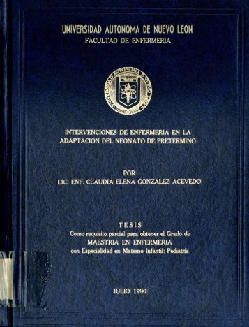 Intervenciones de enfermería en la adaptación del neonato de ...