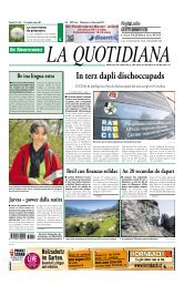 La Quotidiana, 8.5.2013 - Tomaschett Architektur