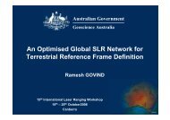 An Optimised Global SLR Network for Terrestrial Reference Frame ...