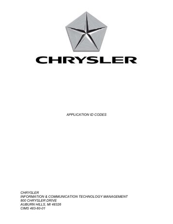 cda chrysler diagnostic application software cda chrysler diagnostic application software