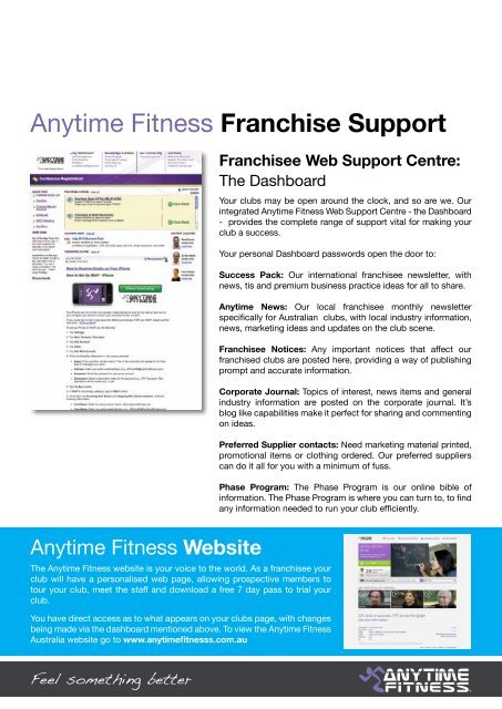 AT A GLANCE 2013 - Anytime Fitness