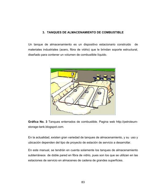 83 3. TANQUES DE ALMACENAMIENTO DE COMBUSTIBLE Un ...