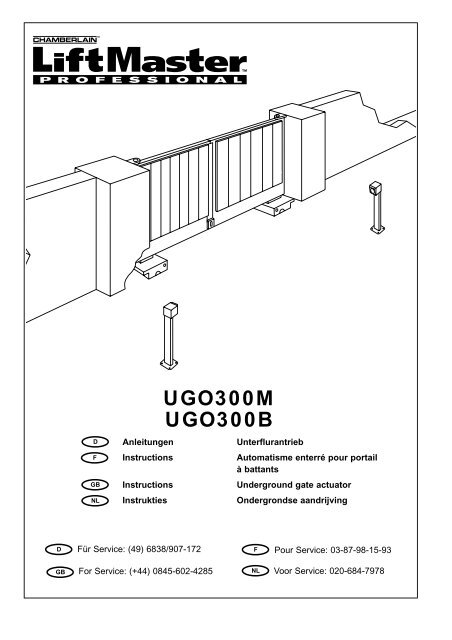 UGO300M UGO300B - LiftMaster