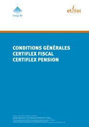 CONDITIONs GéNéRALEs CERTIFLEx FIsCAL CERTIFLEx ... - Ethias