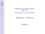 Algorithmique & Programmation (INF 431) - Analyse syntaxique ...