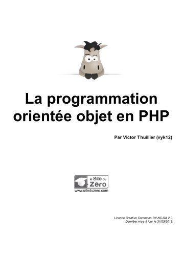 La programmation orientée objet en PHP - Le Hollandais Volant