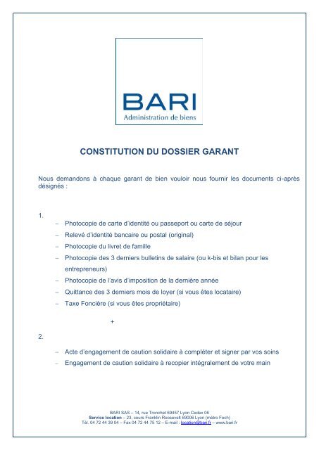 recu de loyer pour fin dimpots