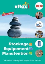 Stockage Equipement Manutention - Ettax