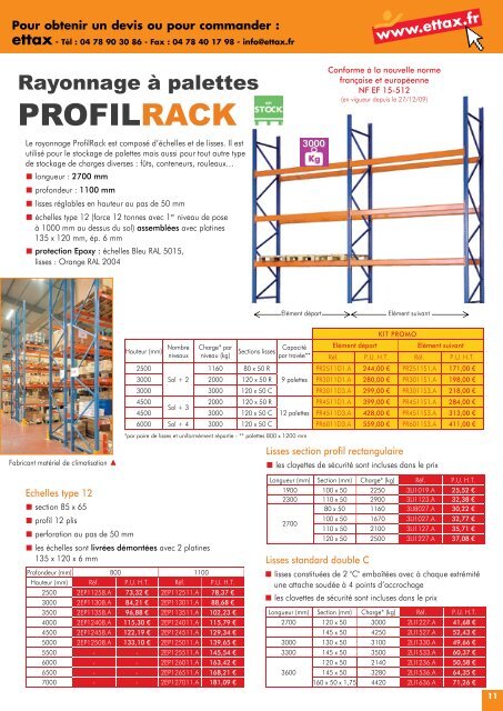 Stockage Equipement Manutention - Ettax