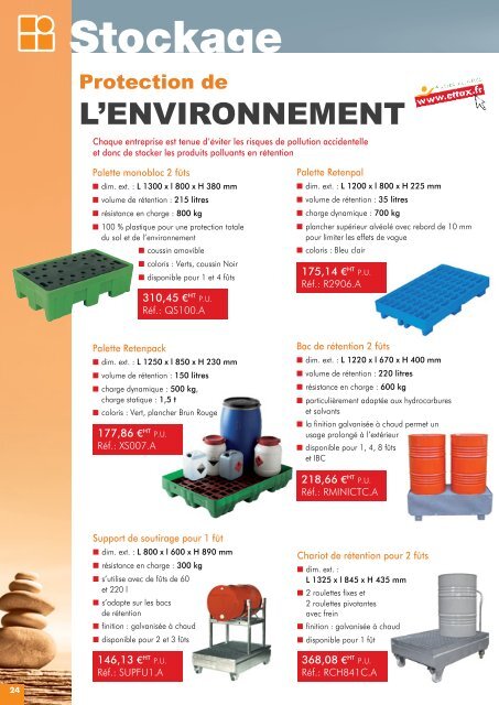 Stockage Equipement Manutention - Ettax