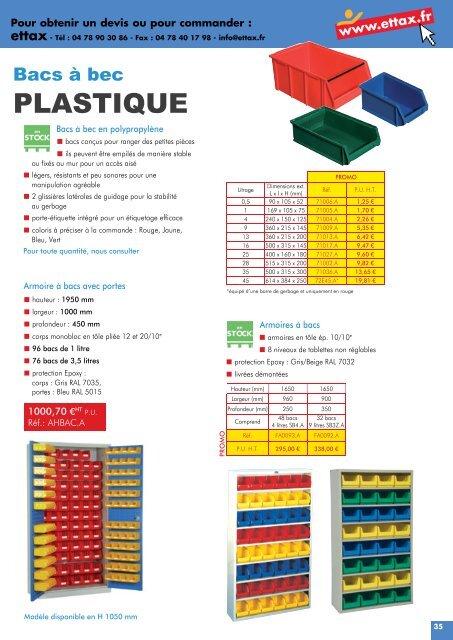 Stockage Equipement Manutention - Ettax