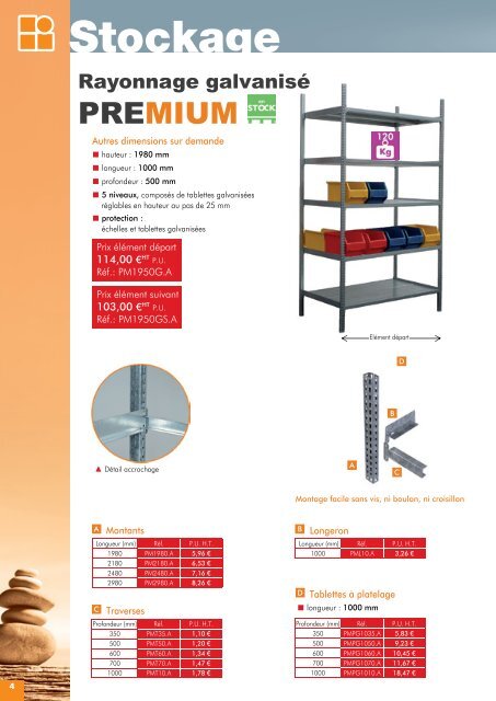 Stockage Equipement Manutention - Ettax