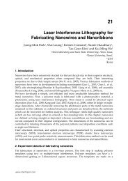 Laser Interference Lithography for Fabricating Nanowires ... - InTech