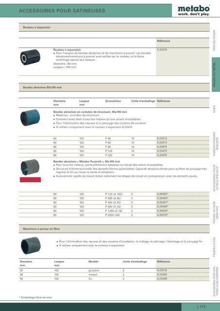 des ou d'acce des outils parfaits ont besoin d'accessoires ... - Metabo