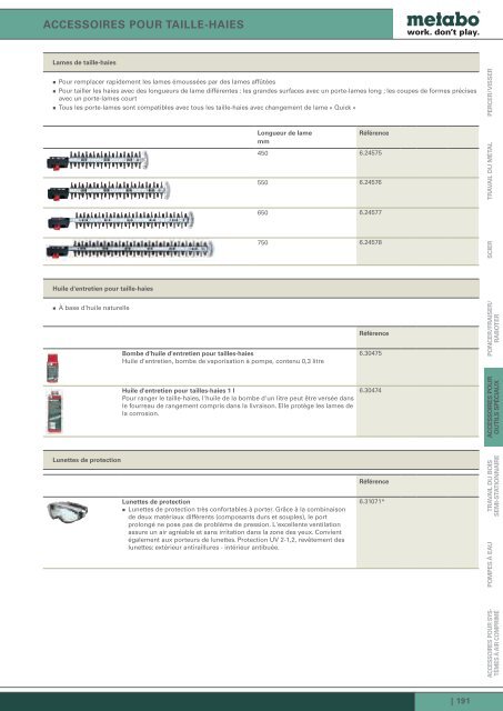 des ou d'acce des outils parfaits ont besoin d'accessoires ... - Metabo