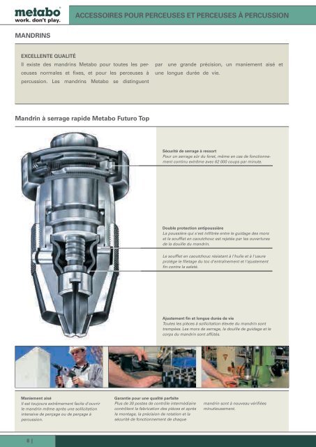 des ou d'acce des outils parfaits ont besoin d'accessoires ... - Metabo