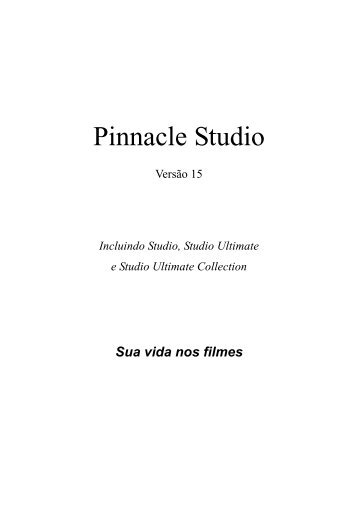 Pinnacle Studio 15 Manual