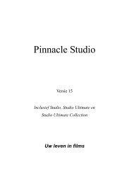 Pinnacle Studio 15 Handleiding