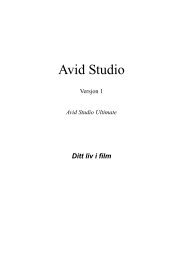 Avid Studio Manual - Pinnacle