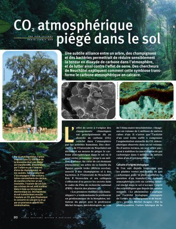 CO2 atmosphérique piégé dans le sol (PDF, 507 KB)