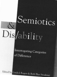 Semiotics & Dis/ability - SemioticSigns.com