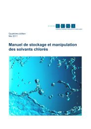 Manuel de stockage et manipulation des solvants chlorés - Euro Chlor