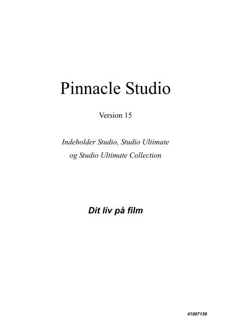 Pinnacle Studio 15 Manual