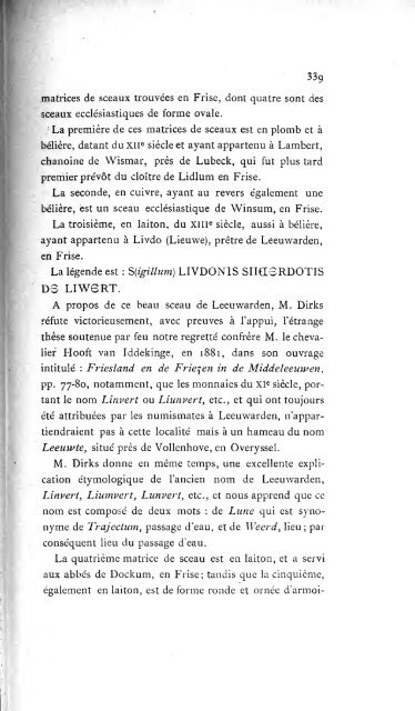 Revue belge de numismatique et de sigillographie