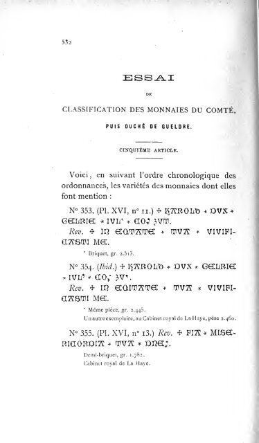 Revue belge de numismatique et de sigillographie