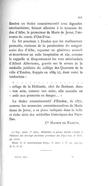 Revue belge de numismatique et de sigillographie