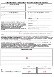 Acte De Caution Solidaire Crous De Nice Toulon