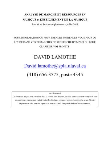 format pdf - Le Service de placement de l'Université Laval