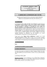 cahier des conditions de vente - ROUDET BOISSEAU LEROY