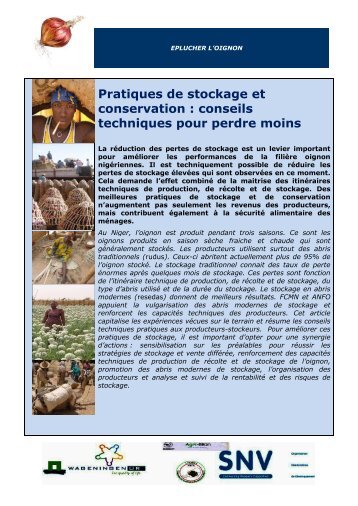 Pratiques de stockage et conservation : conseils techniques pour ...