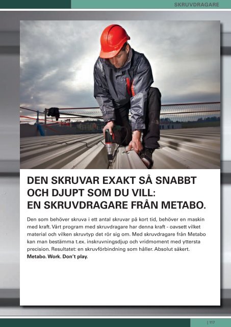 EXTREMT STOR KAPACiTET OCH 100 ... - Metabo